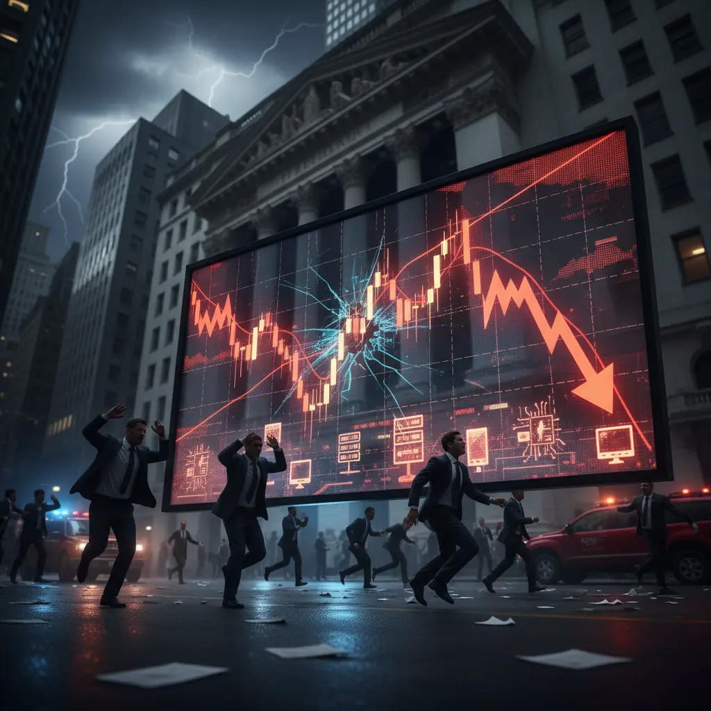 יום של בריחה מסיכון: ה-VIX קופץ ב-18%, והדאו נופל מתחת ל-50,000