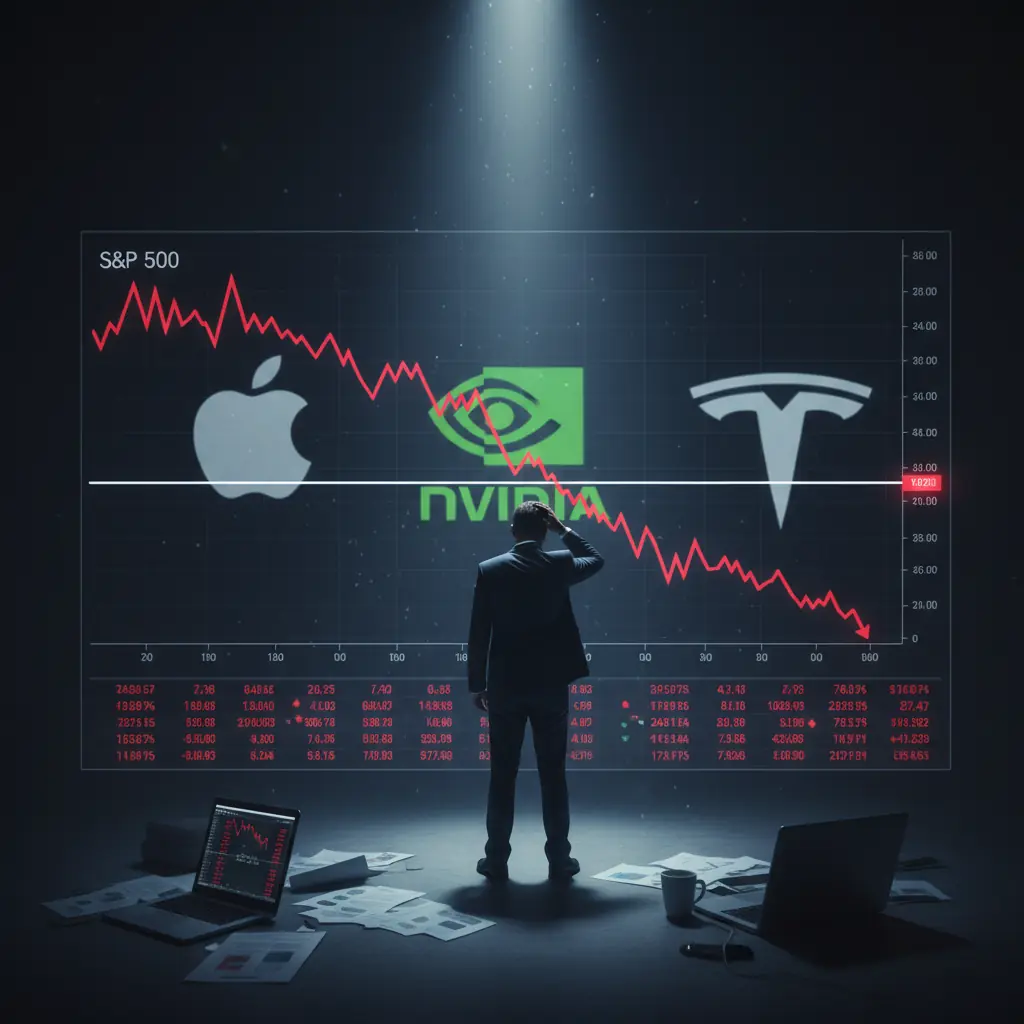 ה-S&P 500 ירד ב-1.57% ב-12 בפברואר: אפל צנחה ב-5%, היום הגרוע מאז אפריל 2025, והחשש מבינה מלאכותית התפשט לנדל"ן ולהובלה