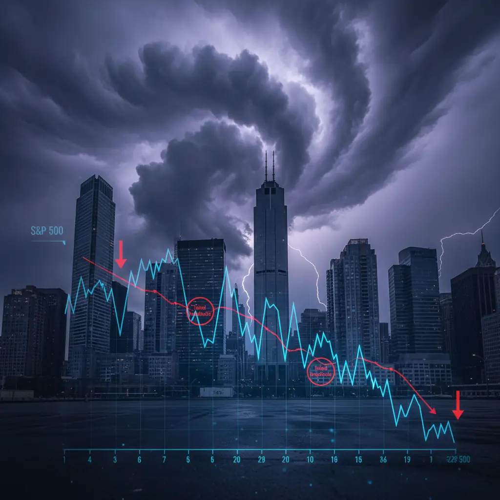 ה-S&P 500 נעצר שוב ושוב מתחת ל-7,000: ארבעה ניסיונות לשיא בתוך חודש, וירידה מתחת לממוצע 50 יום