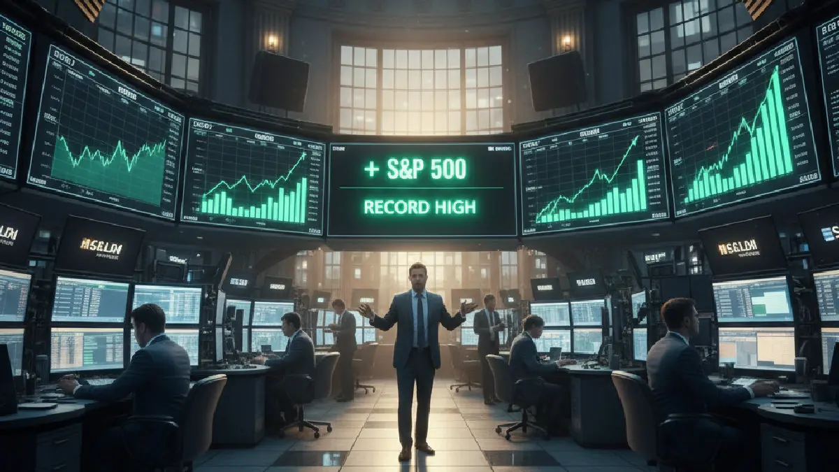 ה-S&P 500 עלה תשעה ימים ברציפות ונסגר בשיא של 7,609.78 נקודות